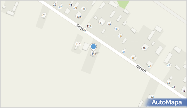 Strych, Strych, 34a, mapa Strych