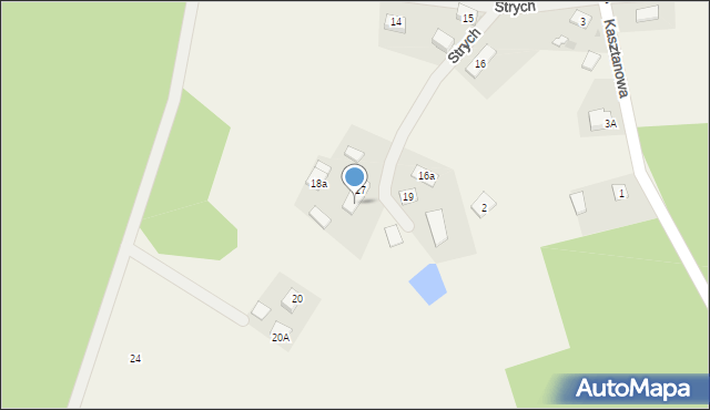 Strych, Strych, 18, mapa Strych