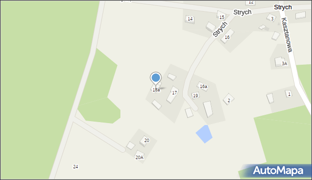 Strych, Strych, 18a, mapa Strych