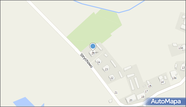 Strychowo, Strychowo, 25, mapa Strychowo
