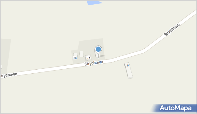 Strychowo, Strychowo, 7, mapa Strychowo