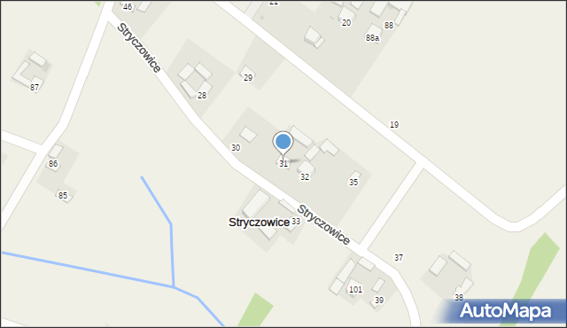 Stryczowice, Stryczowice, 31, mapa Stryczowice