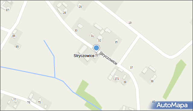 Stryczowice, Stryczowice, 33, mapa Stryczowice