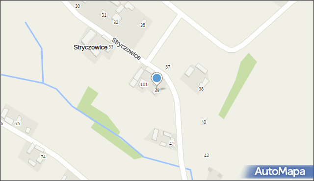 Stryczowice, Stryczowice, 39, mapa Stryczowice