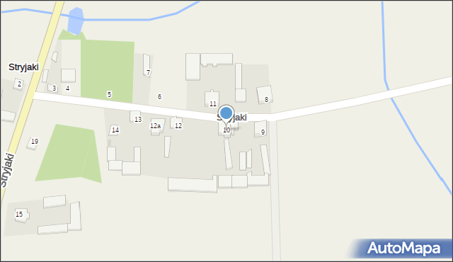 Stryjaki, Stryjaki, 10, mapa Stryjaki
