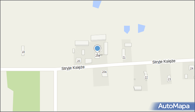 Stryje Księże, Stryje Księże, 20a, mapa Stryje Księże