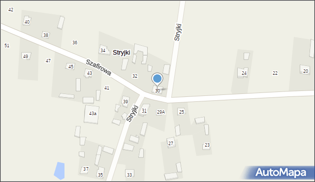 Stryjki, Stryjki, 30, mapa Stryjki