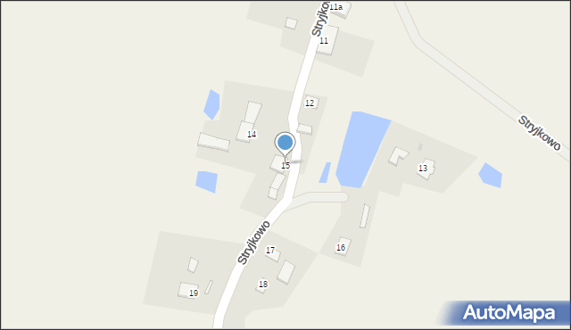 Stryjkowo, Stryjkowo, 15, mapa Stryjkowo