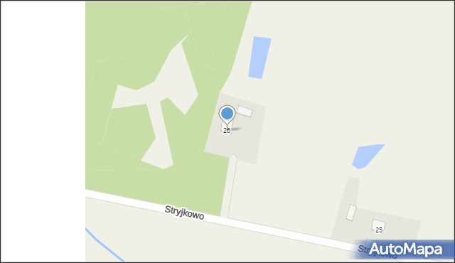 Stryjkowo, Stryjkowo, 26, mapa Stryjkowo