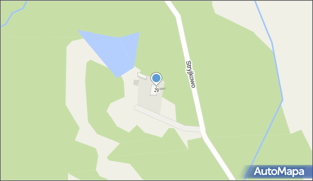 Stryjkowo, Stryjkowo, 29, mapa Stryjkowo