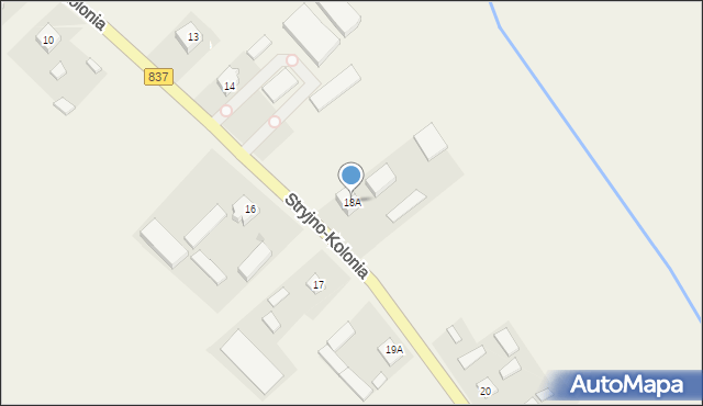 Stryjno-Kolonia, Stryjno-Kolonia, 18A, mapa Stryjno-Kolonia