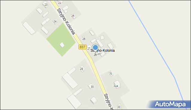 Stryjno-Kolonia, Stryjno-Kolonia, 28, mapa Stryjno-Kolonia