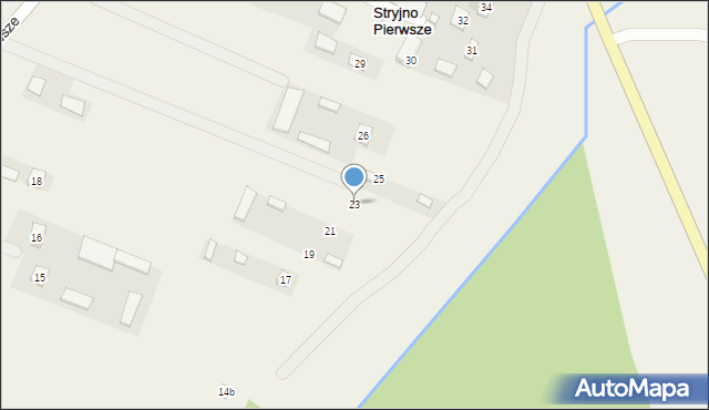 Stryjno Pierwsze, Stryjno Pierwsze, 23, mapa Stryjno Pierwsze