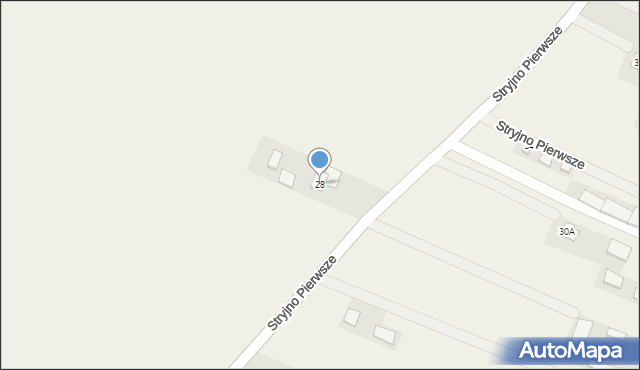 Stryjno Pierwsze, Stryjno Pierwsze, 28, mapa Stryjno Pierwsze