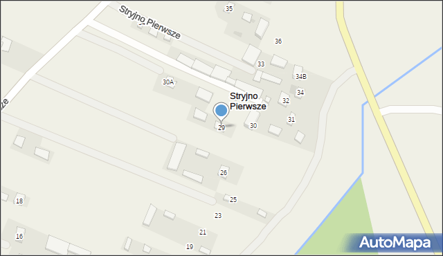 Stryjno Pierwsze, Stryjno Pierwsze, 29, mapa Stryjno Pierwsze