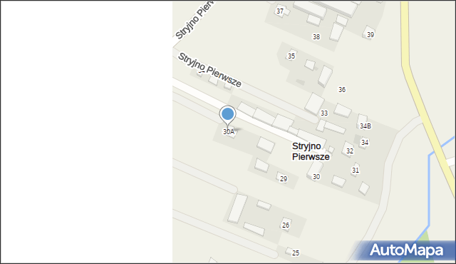 Stryjno Pierwsze, Stryjno Pierwsze, 30A, mapa Stryjno Pierwsze