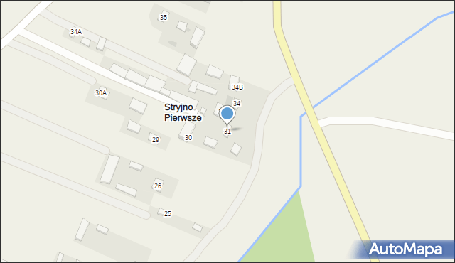 Stryjno Pierwsze, Stryjno Pierwsze, 31, mapa Stryjno Pierwsze