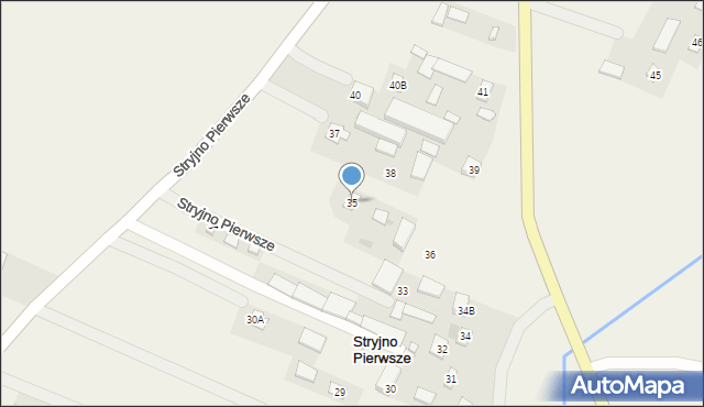 Stryjno Pierwsze, Stryjno Pierwsze, 35, mapa Stryjno Pierwsze