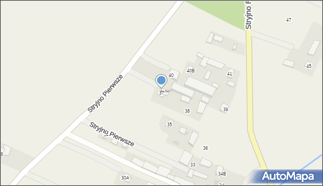 Stryjno Pierwsze, Stryjno Pierwsze, 37, mapa Stryjno Pierwsze