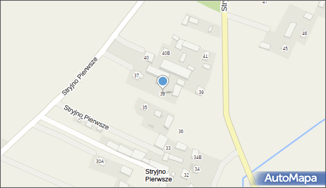 Stryjno Pierwsze, Stryjno Pierwsze, 38, mapa Stryjno Pierwsze