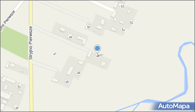 Stryjno Pierwsze, Stryjno Pierwsze, 48, mapa Stryjno Pierwsze
