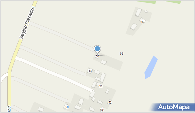 Stryjno Pierwsze, Stryjno Pierwsze, 56, mapa Stryjno Pierwsze