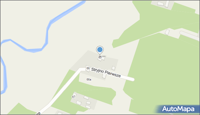 Stryjno Pierwsze, Stryjno Pierwsze, 65, mapa Stryjno Pierwsze