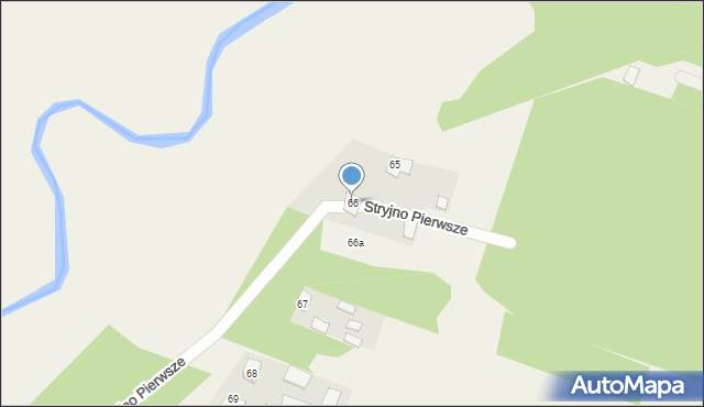 Stryjno Pierwsze, Stryjno Pierwsze, 66, mapa Stryjno Pierwsze