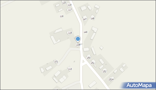 Stryjów, Stryjów, 115, mapa Stryjów