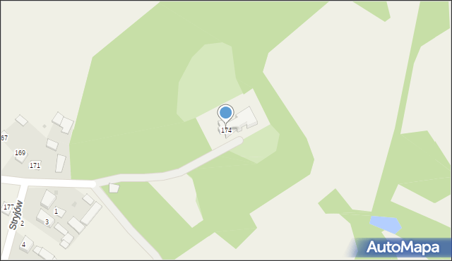 Stryjów, Stryjów, 174, mapa Stryjów