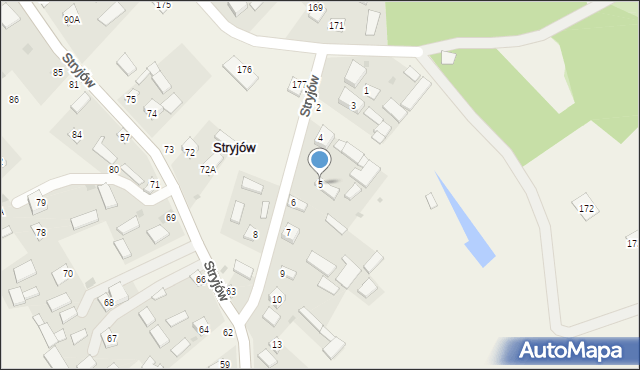 Stryjów, Stryjów, 5, mapa Stryjów