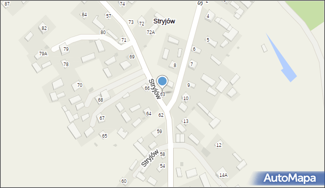 Stryjów, Stryjów, 63, mapa Stryjów