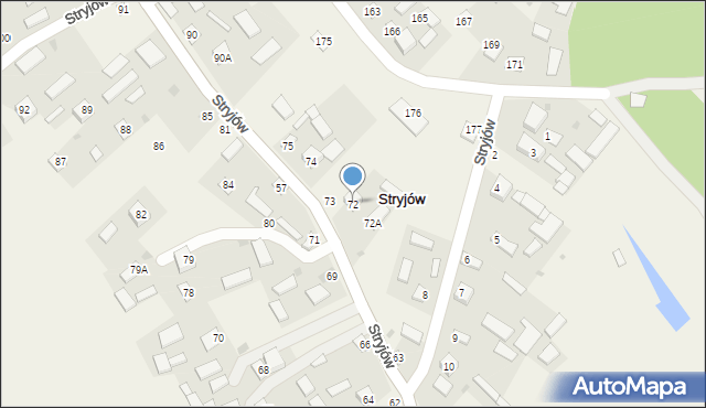 Stryjów, Stryjów, 72, mapa Stryjów