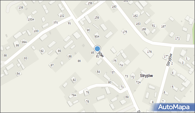 Stryjów, Stryjów, 81, mapa Stryjów