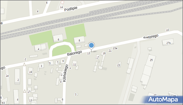 Stryków, Stefana Batorego, 15, mapa Stryków