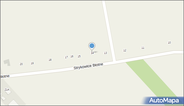 Strykowice Błotne, Strykowice Błotne, 14, mapa Strykowice Błotne