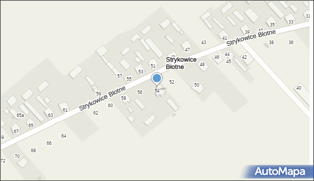 Strykowice Błotne, Strykowice Błotne, 54, mapa Strykowice Błotne
