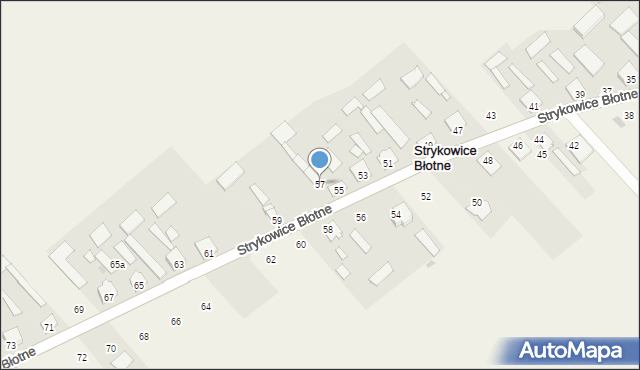 Strykowice Błotne, Strykowice Błotne, 57, mapa Strykowice Błotne