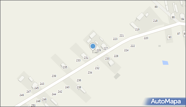 Strykowice Górne, Strykowice Górne, 229a, mapa Strykowice Górne