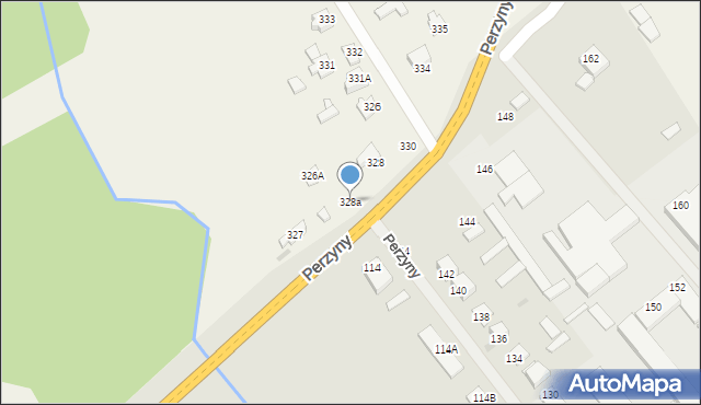 Strykowice Górne, Strykowice Górne, 328a, mapa Strykowice Górne