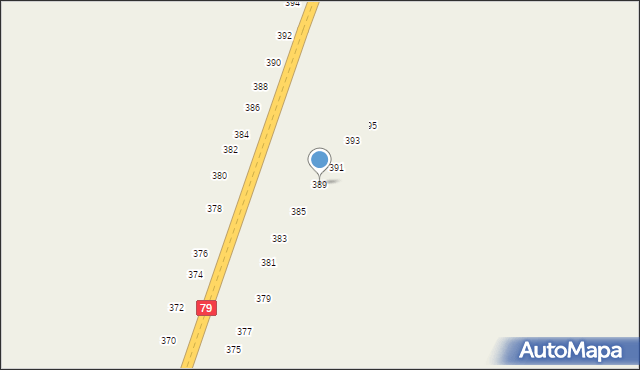 Strykowice Górne, Strykowice Górne, 389, mapa Strykowice Górne