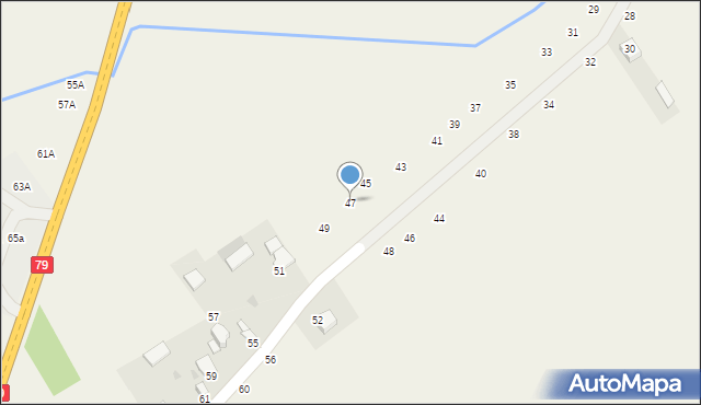 Strykowice Górne, Strykowice Górne, 47, mapa Strykowice Górne