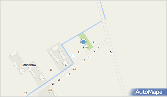 Strykowice Górne, Strykowice Górne, 7, mapa Strykowice Górne