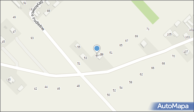 Strykowice Podleśne, Strykowice Podleśne, 57, mapa Strykowice Podleśne