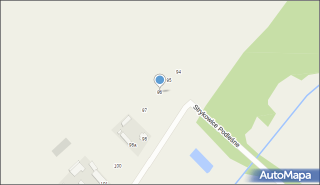 Strykowice Podleśne, Strykowice Podleśne, 96, mapa Strykowice Podleśne