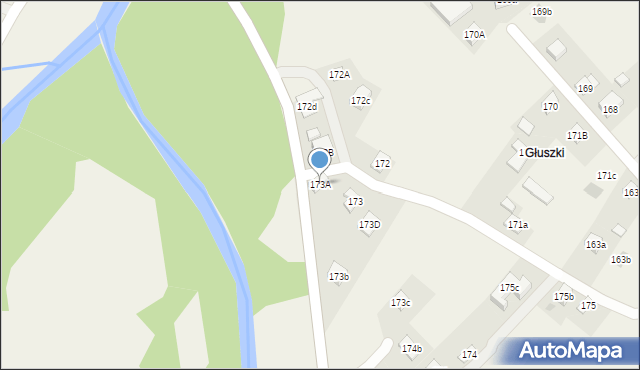 Stryszawa, Stryszawa, 173A, mapa Stryszawa