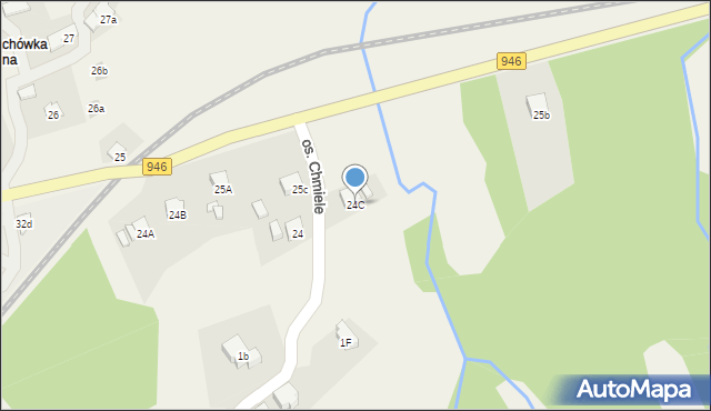 Stryszawa, Stryszawa, 24C, mapa Stryszawa