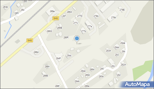 Stryszawa, Stryszawa, 278f, mapa Stryszawa