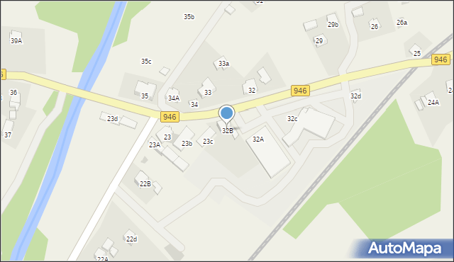 Stryszawa, Stryszawa, 32B, mapa Stryszawa