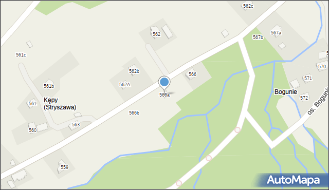 Stryszawa, Stryszawa, 566a, mapa Stryszawa